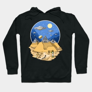 Alien Egyptian Pyramids Hoodie